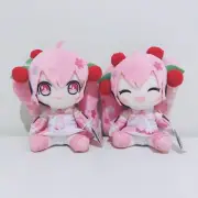 Sakura Miku Plush Doll ( Set Of 2 ) 2020 ver. Smile Hatsune Anime 16cm