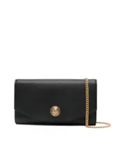 Balmain Grained Texture Chainlink Clutch