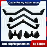 5pcs/set Cable Pulley Attachment Series Gym LAT Pull-Down Bar V-Grip Handle