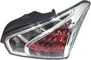 TDTAPN Car Rear Bumper Tail Light Compatible for Nissan Tiida Hatchback 2011-2015 Brake Lamp Brake Light Housing(White-Right Side)