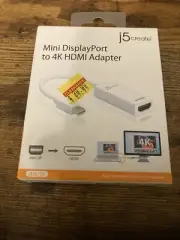 J5create Mini DisplayPort to 4K HDMI Adapter JDA159