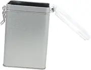 JECOMPRIS Airtight Canister with Window Design Compact Portable Container for Coffee Beans Tea and Biscuits Tinplate Kitchen Storage
