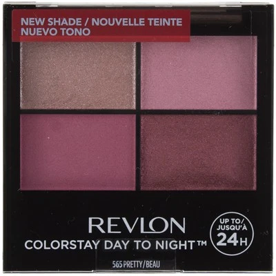 2 Pack Revlon ColorStay Day To Night, Eyeshadow Quad, Pretty, 0.16 oz