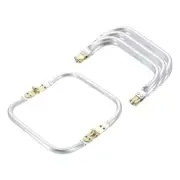 Metal Purse Frame 6 IN, 4 Pcs Rectangle Frame Kiss Lock, Bag Frame Hardware