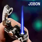 JOBON Mini Design Metal Torch Jet Inflatable Cigar Lighter Windproof Blue Flame