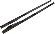 Compatible for G14 G15 G16 840i 850i M850i 2 Door/4 Door 2019-2023 ABS Black Car Bumper Side Skirt Spoiler Protector Cover(Two Doors)