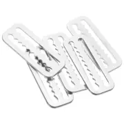 5 Pcs Stainless Steel Belt Buckle Diving Gear Webbing Slide Weight