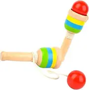 SUPVOX 2Pcs Kendama Hand Eye Coordination Skill Game Educational Wooden for Boys Fun Learning Activity