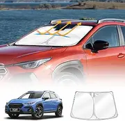 X-CAR Windscreen Sun Shade for Subaru Crosstrek 2023-2025 Blocks UV Rays Foldable Custom Wind Screen Sun Visor Protector