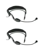 2 Set Noise Cancelling Headset Mic for Peavey Mipro XLR RoHs Electret Condenser