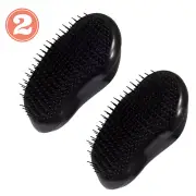 2 Tangle Free Fine and Fragile Detangling Brush, Dry and Wet Hair Brush Detangle