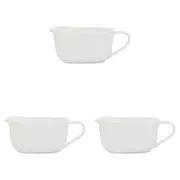 3PK Ecology Fine Bone China Canvas Kitchen Serveware Jug/Pitcher 450ml - White