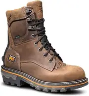 Timberland PRO Men's Boondock HD Logger 8 Inch Soft Toe Waterproof Industrial Work Boot, Earth Bandit Brown, 12 Wide, Earth Bandit Brown, 12 Wide