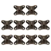 Heavy Duty Zinc Alloy Corner Shelf Stand Brackets for Furniture Set of 10