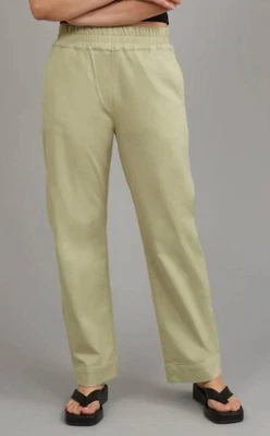 Lola Jeans Elena High Rise Pull On Trouser Sage