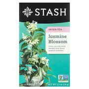 Stash Tea, Green Tea, Jasmine Blossom, 20 Tea Bags, 1.3 oz (38 g)