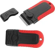DRESSOOS 2pcs Non Scratch Window Film Tool Kit Multi Functional Glass and Plastic Scraper for Tint Adhesive Removal and Vinyl Wrap Essential Automotive Cleaning Razor Blade