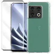 Transparent Tempered Glass Screen Protector TPU Case for OnePlus 10 Pro 5G phone