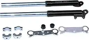 Front Fork Shock Absorber Spring Front Fork Suitable For 2-stroke Pocket Bicycle Fit For Lia Motorcycle 47cc 49cc(Black)