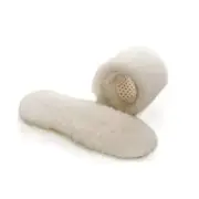 Genuine Sheepskin Real Lambswool Shearling Honeycomb Insoles (US Men Size 8)