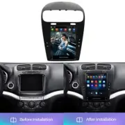 9.7" Vertical Stereo Radio GPS Navigation For 12-19 Dodge Journey Fiat Freemont