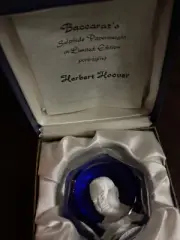 Baccarat's Sulphide Paperweight in Limited Edition Portraying Herbert Hoover