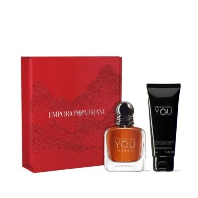 Emporio Armani Stronger with You INTENSELY EDP 50mL GIFT SET Men Fragrance New