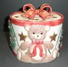 Fitz and Floyd Toy Wreath Small Cookie Jar- New in Box -2070/64