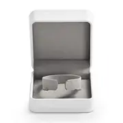 White PU Leather Bracelet Bangle Gift Box for Christmas Jewelry Bracelet Box