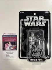 STAR WARS 2003 SAGA EXCLUSIVE SILVER BOBA FETT - AUTOGRAPHED JEREMY BULLOCH JSA