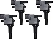 4PCS Car Ignition Coil Compatible With Mitsubishi Pajero Mini 0.7 1994-2012 MD338017 H6T20174 Enigne: 4A30 4A30T