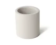 Toothbrush Box Moisture-proof Frosted Texture Multi-Use Stand Bathroom Toothbrush Storage Rack for Washroom-Light Grey