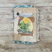 Turquoise Embellished Junk Journal: Flowers, Birds and Butterflies (Discover)