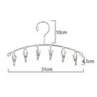 Stainless Steel Sock Drying Rack Curved Folding Laundry Drying Rack Windproof HG