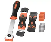 Razor Blade Scraper Plastic Tool with Extra 30 Blades for Gum Cooktop 3 Pack NEW