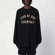 [Fear of God Essentials] Black T-Shirt with logo XXL Black