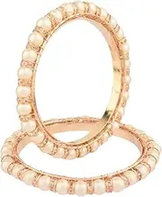 [Efulgenz] Indian Style Bollywood Traditional Faux Pearl Stone Wedding Bracelet Bangle Set Jewelry