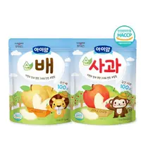 在飛比找momo購物網優惠-【韓國 ILDONG FOODIS 日東】水果脆片(蘋果、梨