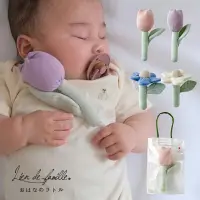 在飛比找蝦皮購物優惠-日本 日本製 手工 花朵手搖鈴 嬰兒 安撫 搖鈴 鬱金香  