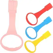 4Pcs Hand Pull Rings for Crib Stand Up Rings Easy to Install Tools Comfortable Grasping Safe Smooth Edges Bright Colors
