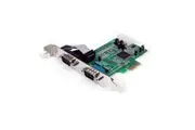 StarTech PEX2S553 Serial Adapter - Low-profile Plug-in Card - PCI Express - PC, Mac, Linux - 2 x Number of Serial Ports External