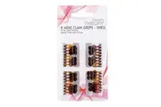 Beauty Theory Hair Claw Grip Pack Shell Mini 8 Pack
