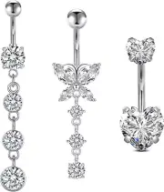 Belly Rings for Women Belly Button Piercing Clicker Belly Button Ring Belly Butt