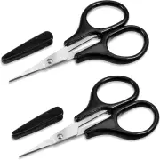 2 Pack Small Sewing Scissors Stainless Steel Crafting Scissors Pointed Scissor w