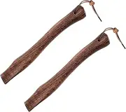 Alasum 2pcs Compact Wooden Axe Replacement Handle Grip for Axes Effortless Installation Anti- Design Portable Hatchet Accessory for Repair