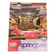 NEW Springbok Book Shop 500 Piece Jigsaw Puzzle Library 20" x 20" SEALED