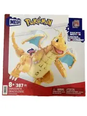 Mega Construx Pokemon Dragonite Figure Motion Building Set 388 pcs New in Box