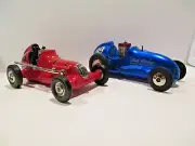 TWO VINTAGE NYLINT TETHER CARS, MINT, TOY, CONTROL LINE