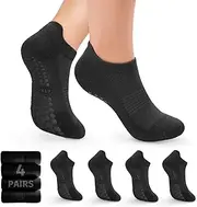 SOCK SPOT 4/6 Pairs Yoga Socks for Women | Non Slip Grip Socks | Athletic Workout Socks