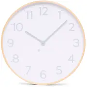 Clocksicle Silent Wood Wall Clock, Grey, 50cm